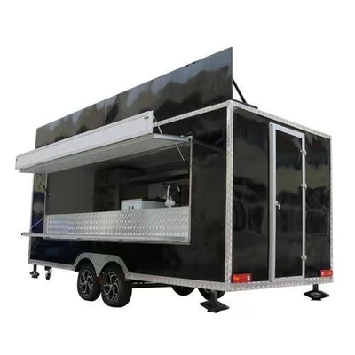 110v/220v Vleesverwerkende installaties rijdbare crêpe-trailer foodtruck café met volledige keuken