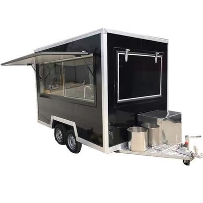 110v/220v Vleesverwerkende installaties rijdbare crêpe-trailer foodtruck café met volledige keuken