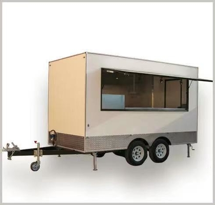 110v/220v Vleesverwerkende installaties rijdbare crêpe-trailer foodtruck café met volledige keuken