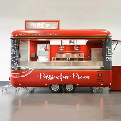 1.5KW-4.5kw Mini roestvrij staal mobiele hotdog fastfood kar