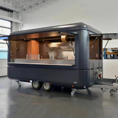 1.5KW-4.5kw Mini roestvrij staal mobiele hotdog fastfood kar