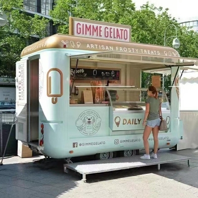 1.5KW-4.5kw Mini roestvrij staal mobiele hotdog fastfood kar