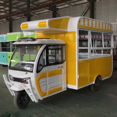 2023 Elektrische mobiele hamburger gebakken kip steak brochette voedsel dranken driewieler vrachtwagen