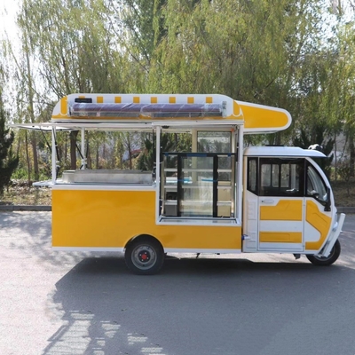 2023 Elektrische mobiele hamburger gebakken kip steak brochette voedsel dranken driewieler vrachtwagen