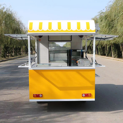 2023 Elektrische mobiele hamburger gebakken kip steak brochette voedsel dranken driewieler vrachtwagen