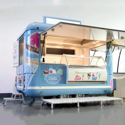 Volledig uitgeruste mobiele straatvoertuigen voor multifunctionele fastfoodtrailers