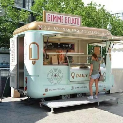 Volledig uitgeruste mobiele straatvoertuigen voor multifunctionele fastfoodtrailers