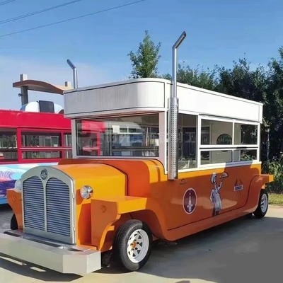 Commerciële Eetwagen Op maat gemaakte elektrische verkoopswagens Hot Dog mobiele voedseltruck 4 wielen
