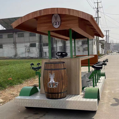 Multifunctionele mobiele elektrische fastfoodtruck met interne apparatuur