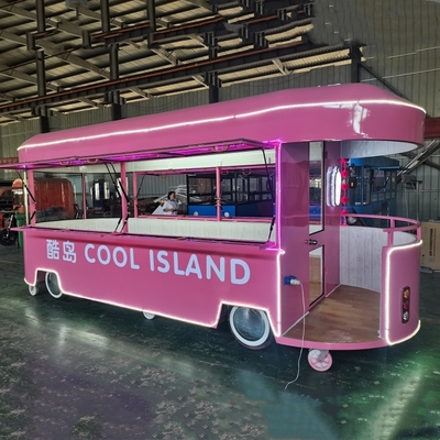 110v/220v Spanning 2022 Mobiele Voedsel Snack IJs IJs Koeldrank Koffie Melk Thee Van Truck Trailer Boutique