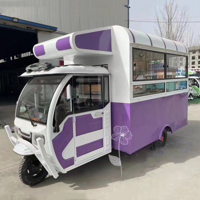 Krachtige multifunctionele mobiele elektrische driewieler voor fastfood en drank Outlet 2022