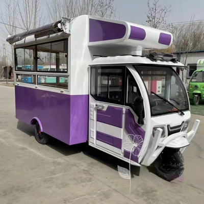 Krachtige multifunctionele mobiele elektrische driewieler voor fastfood en drank Outlet 2022