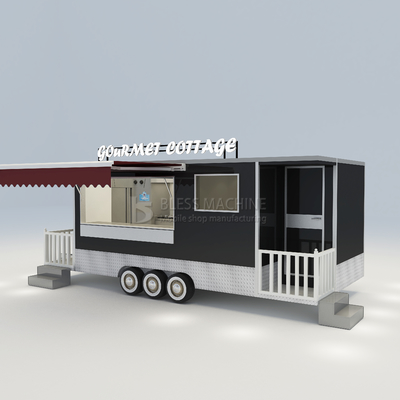 Gemakkelijk uitgerust Mobil House Cottage Food Snack Tow Trailer met toilet en bed