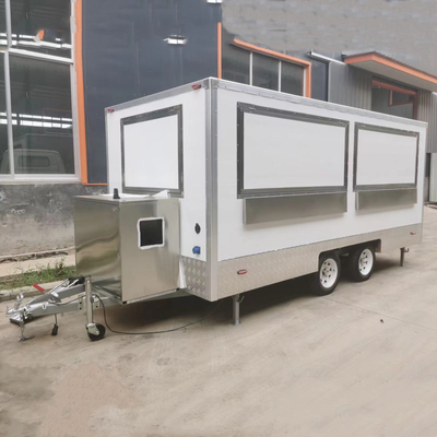 Gemakkelijk uitgerust Mobil House Cottage Food Snack Tow Trailer met toilet en bed