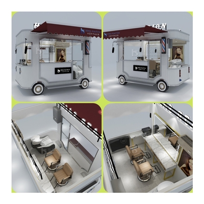 2022 Flour-based Electric Mobile Haircut Salon Van voor vleesverwerkende fabrieken Outlet