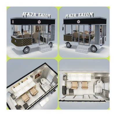 2022 Flour-based Electric Mobile Haircut Salon Van voor vleesverwerkende fabrieken Outlet