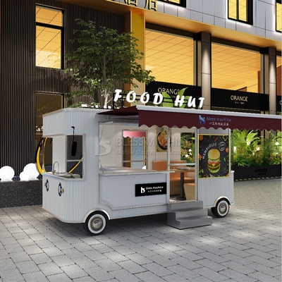 85 km/uur Machinery Function Leisure Fast Food Equipment Mobile Catering Van Trailer
