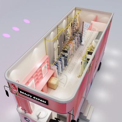 Outlet Electric Mobile T-show Kleding Schoenen Tas Schal Make-up Modellen Van Truck Trailer