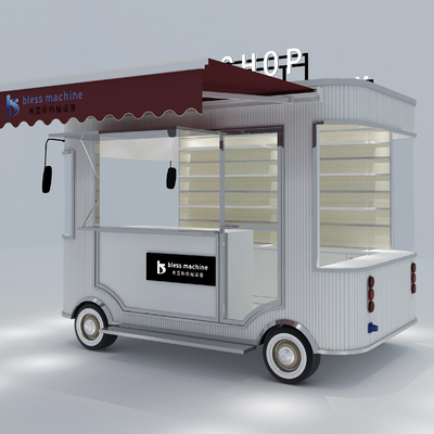 Universal Electric Mobile Commodity Shop Van Truck Trailer Cart gegalvaniseerd staal