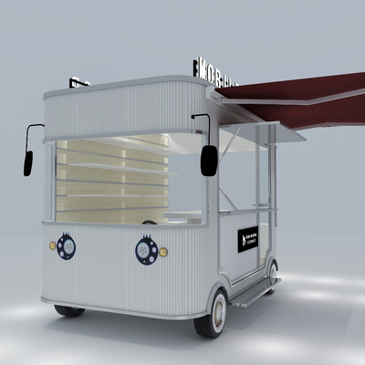 Universal Electric Mobile Commodity Shop Van Truck Trailer Cart gegalvaniseerd staal