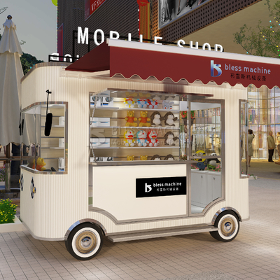 Universal Electric Mobile Commodity Shop Van Truck Trailer Cart gegalvaniseerd staal