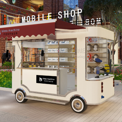 Universal Electric Mobile Commodity Shop Van Truck Trailer Cart gegalvaniseerd staal