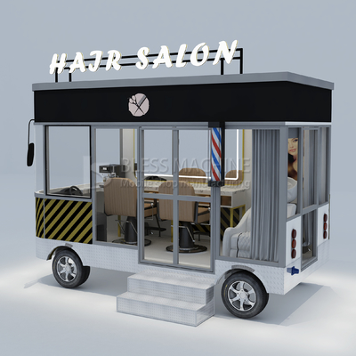 3.0kw Electric Mobile Haircut Salon Barber Shop Style Design Perm Van Truck Trailer Cart