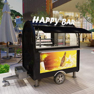 2022 Electric Mobile Iced Fresh Beer Wine Cocktail Drink Bar Van Trailer voor klanten