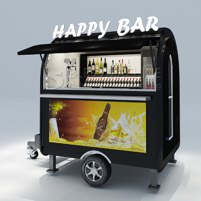 2022 Electric Mobile Iced Fresh Beer Wine Cocktail Drink Bar Van Trailer voor klanten