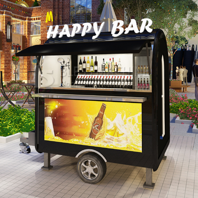 2022 Electric Mobile Iced Fresh Beer Wine Cocktail Drink Bar Van Trailer voor klanten