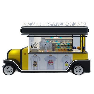 2022 Mobiele T-shirt Hoed Cup Warm stempelen en drukkerij Truck trailer voor het drukken
