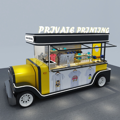 2022 Mobiele T-shirt Hoed Cup Warm stempelen en drukkerij Truck trailer voor het drukken