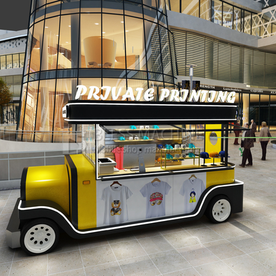 2022 Mobiele T-shirt Hoed Cup Warm stempelen en drukkerij Truck trailer voor het drukken
