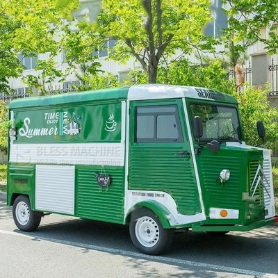 4 wegwielen elektrische mobiele bestelwagen voor multifunctionele fastfood snack catering dranken koffie