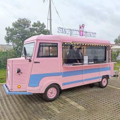 4 wegwielen elektrische mobiele bestelwagen voor multifunctionele fastfood snack catering dranken koffie