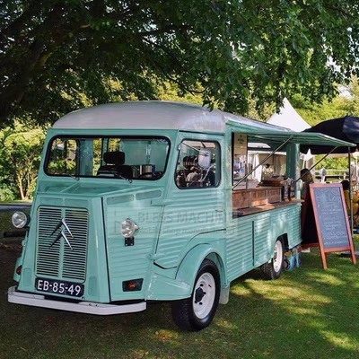 4 wegwielen elektrische mobiele bestelwagen voor multifunctionele fastfood snack catering dranken koffie