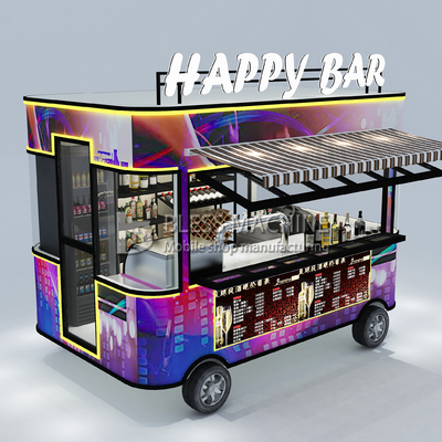 2022 Electric Mobile Wine Cocktail Drink Bar Van Truck Trailer Cart en op maat gemaakt