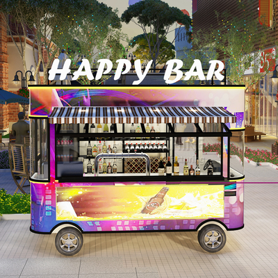 2022 Electric Mobile Wine Cocktail Drink Bar Van Truck Trailer Cart en op maat gemaakt