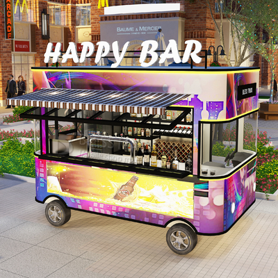 2022 Electric Mobile Wine Cocktail Drink Bar Van Truck Trailer Cart en op maat gemaakt