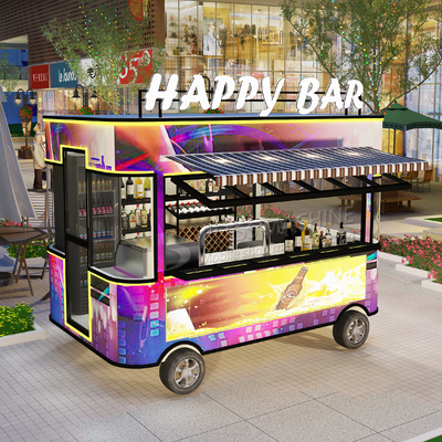 2022 Electric Mobile Wine Cocktail Drink Bar Van Truck Trailer Cart en op maat gemaakt