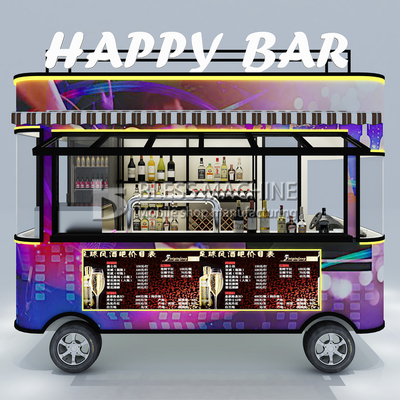 2022 Electric Mobile Wine Cocktail Drink Bar Van Truck Trailer Cart en op maat gemaakt