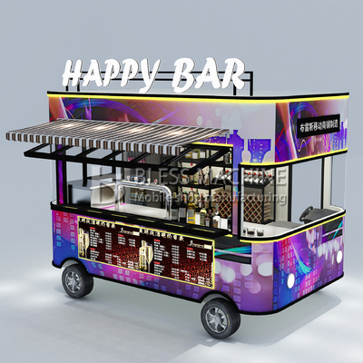 2022 Electric Mobile Wine Cocktail Drink Bar Van Truck Trailer Cart en op maat gemaakt