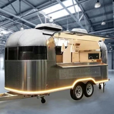 2022 Electric Mobile Wine Cocktail Drink Bar Van Op maat gemaakte lengte roestvrijstalen trailer