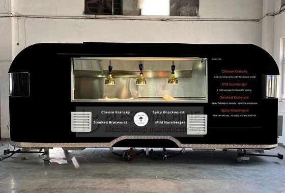 2022 Electric Mobile Wine Cocktail Drink Bar Van Op maat gemaakte lengte roestvrijstalen trailer