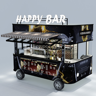 110v/220v Elektrische mobiele wijn cocktail drinkbar Van Truck Trailer Cart voor boerderijen 2022
