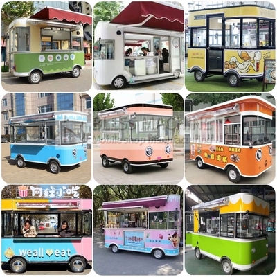 110v/220v Elektrische mobiele wijn cocktail drinkbar Van Truck Trailer Cart voor boerderijen 2022
