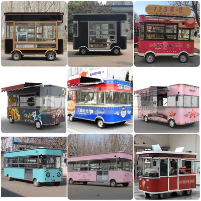 110v/220v Elektrische mobiele wijn cocktail drinkbar Van Truck Trailer Cart voor boerderijen 2022