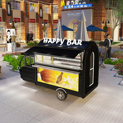 2023 Retail Elektrische mobiele driewieler voor verse dranken gegalvaniseerd stalen materiaal