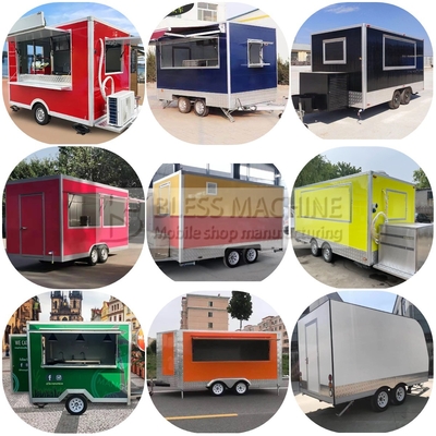 Gepersonaliseerde Multifunctionele Mobile Square Style Kung Fu Martial Arts Pizza Food Tow Trailer