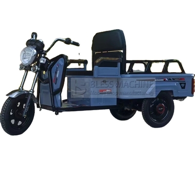 Multipurpose elektrische motorfiets driewieler met handelsborging en gegalvaniseerd staal